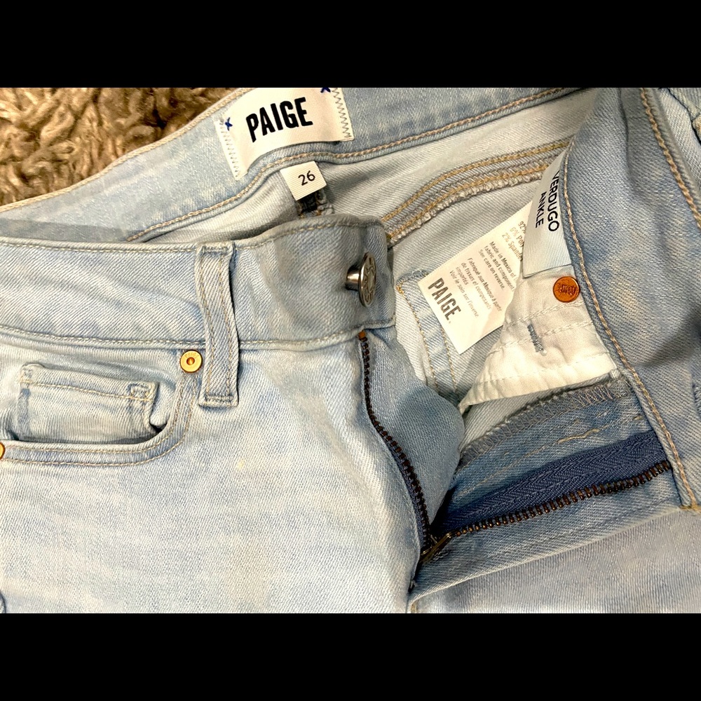 Paige 26 Light-Wash Blue Jeans